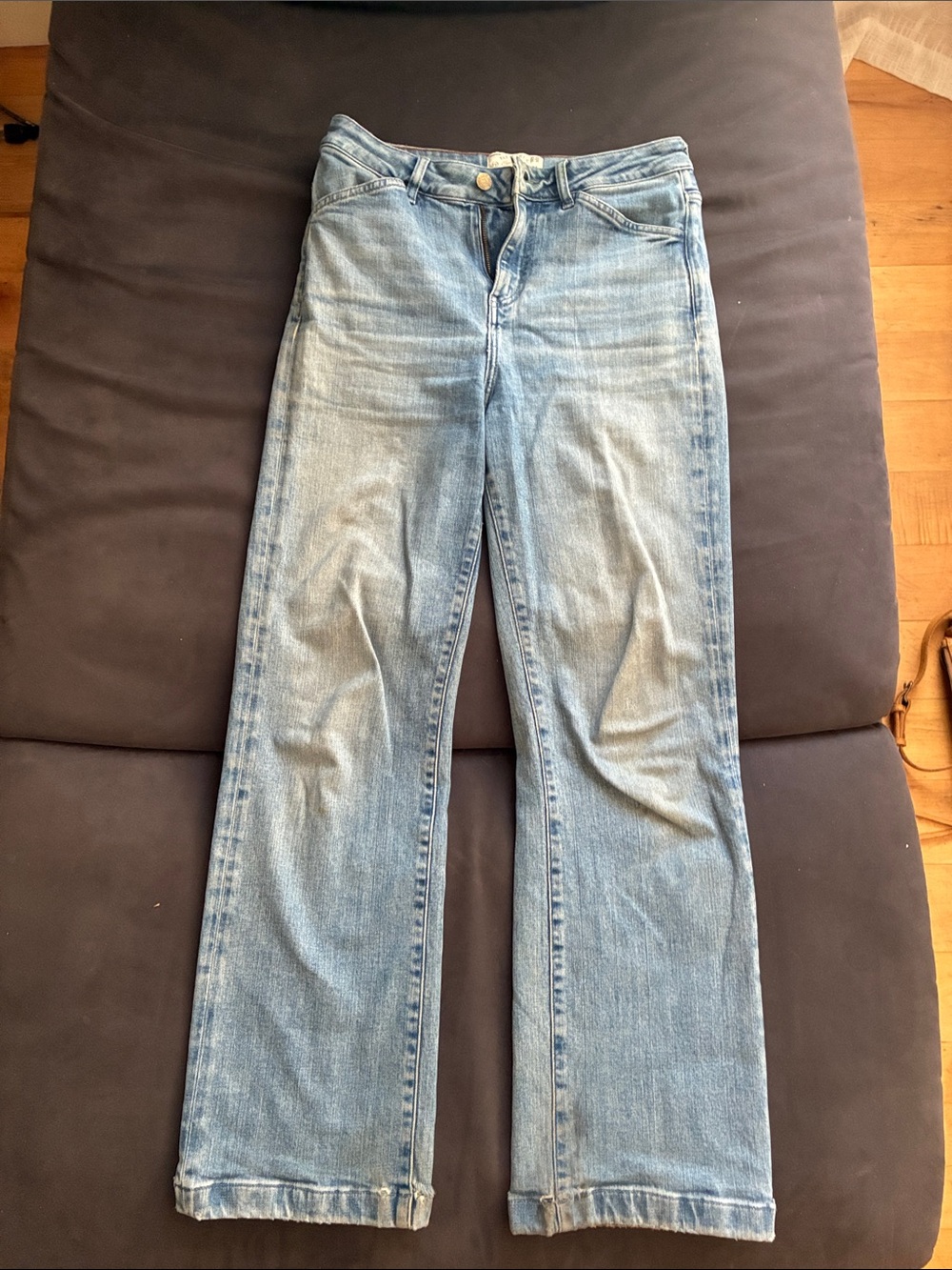 Fat Face Elise Wide Leg Straight-Leg Women's Jeans.
